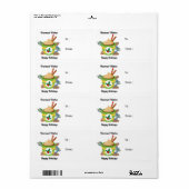 Étiquette Noël Chocolat chaud cacao Vert Blanc (Feuille entière)