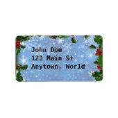 Étiquette Noël classique (Devant)