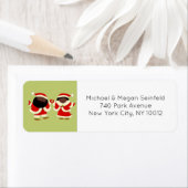 Étiquette Noël couple (En situation)