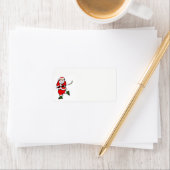 Étiquette Noël de hockey (En situation)