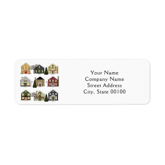 Étiquette Noël de l'agent immobilier (Devant)