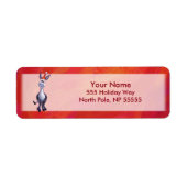 Étiquette Noël de l'âne (Devant)