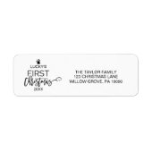 Étiquette Noël de l'animal de compagnie (Devant)