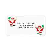 Étiquette Noël de Pickball (Devant)