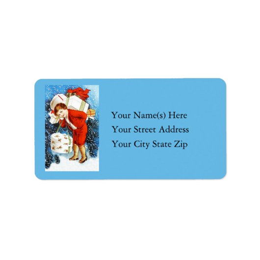 Étiquette Noël de transport empaquette l'étiquette de (Devant)