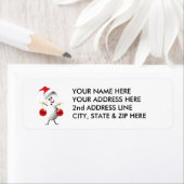 Étiquette Noël de volley-ball (En situation)