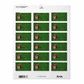 Étiquette Noël - Deck the Halls - Abris (Feuille entière)