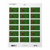 Étiquette Noël - Deck the Halls - Dobies - Rocky (Feuille entière)