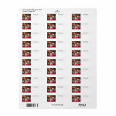 Étiquette Noël des chats et des chiens (Feuille entière)