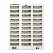 Étiquette Noël doux et moderne (Feuille entière)