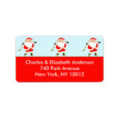 Étiquette Noël du golf (Devant)