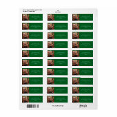 Étiquette Noël et voeux (Feuille entière)