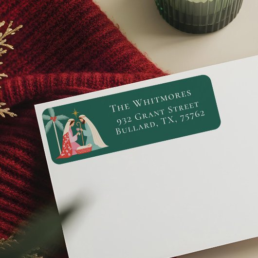 Étiquette Noël Étoile Religieuse De La Nativité De Bethléem