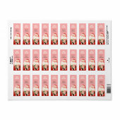 Étiquette Noël festif du Père Noël Adresse de retour (Feuille entière)