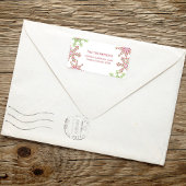 Étiquette Noël Fête Colorée Mignonne Flocon de neige hiver