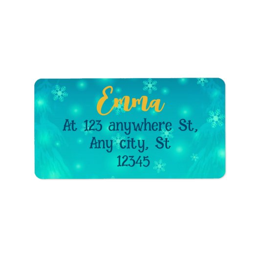 Étiquette Noël Gingerbread Candy House et Nouvel An (Devant)