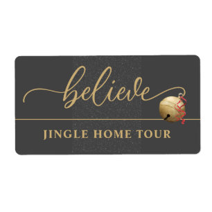 ÉTIQUETTE NOËL JINGLE HOME TOUR