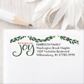 Étiquette Noël Joy Garland (En situation)