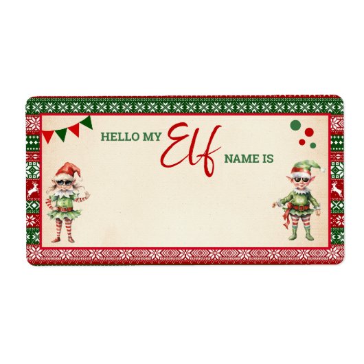 Étiquette Noël Quel est votre jeu de lutin Pull Ugly (Devant)
