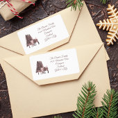 Étiquette Noël Red Deer