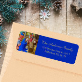 Étiquette Noël Religieux catholique Médiéval