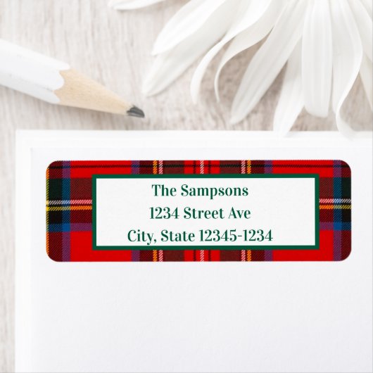 Étiquette Noël rempli (En situation)