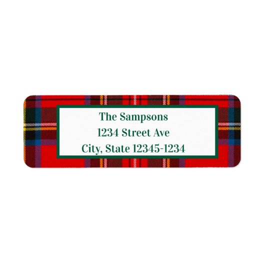 Étiquette Noël rempli (Devant)