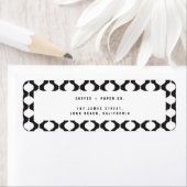 Étiquette Noël rétro élégant et vintage (En situation)