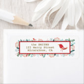 Étiquette Noël rustique naturel (En situation)