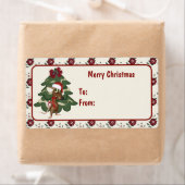 Étiquette Noël Souris Tags de Noël (En situation)