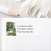 Étiquette Noël vintage (En situation)