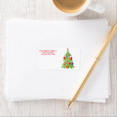 Étiquette Noël Vintage des Fêtes (En situation)