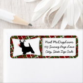 Étiquette Noël Westie (En situation)