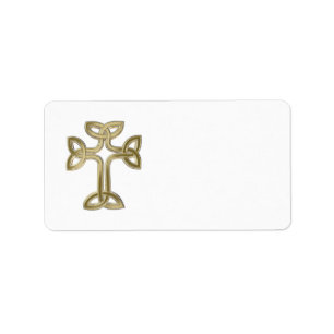 Étiquette noeud de croix celtique
