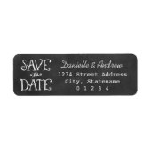 Étiquette Noeud de tableau de bord rustique Enregistrer la d (Devant)