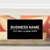 Étiquette noir & blanc étanche (Apposé)