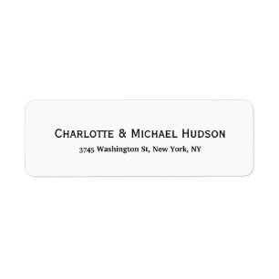 Étiquette Noir Blanc Moderne Créative tendance Famille éléga