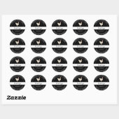 Étiquette noir d'oeuf de poulet frais de ferme (Feuille)