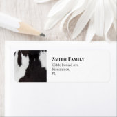 Étiquette Noir et blanc (En situation)