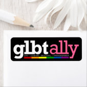 ÉTIQUETTE noir GLBT Ally (En situation)