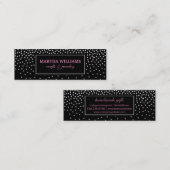 Étiquette noir pois (Devant / Derrière)