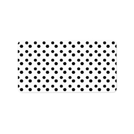 Étiquette Noir sur conception de point blanc (Devant)