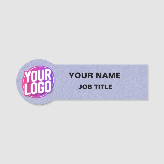 Étiquette Nom bleu professionnel de l'employé (Devant)