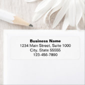 Étiquette Nom commercial en gras Numéro de téléphone Adresse (En situation)