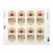 Étiquette Nom commercial personnalisé Logo circulaire Feuill (Feuille entière)