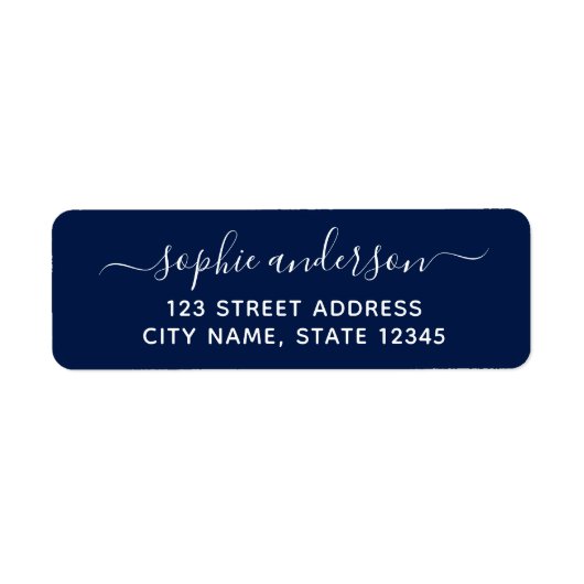 Étiquette Nom de calligraphie Arrière - plan modifiable Adre (Devant)