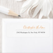 Étiquette Nom de calligraphie simple professionnelle (En situation)