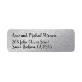 Étiquette nom de couple / nom de famille avec adresse person (Devant)