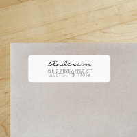 Nom de famille Anderson Cursive Minimaliste