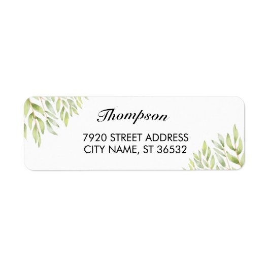 Étiquette Nom de famille Botanique (Devant)